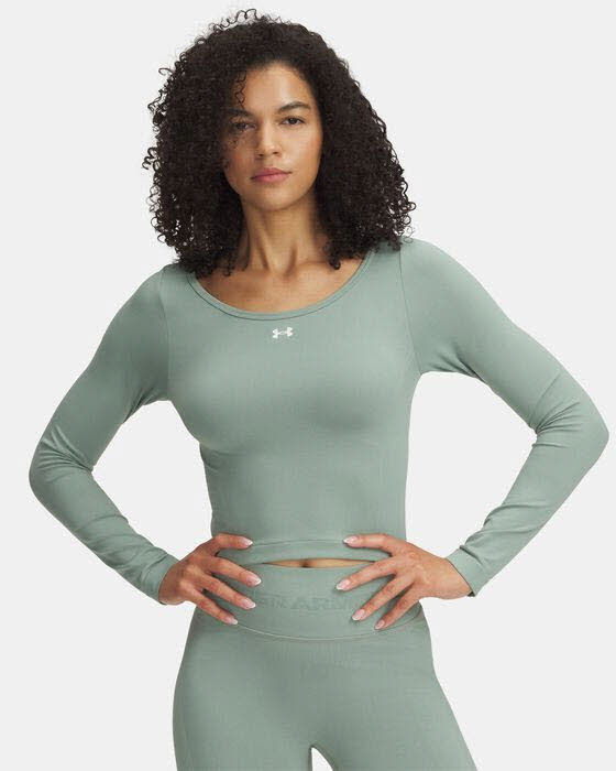 UA Vanish Seamless LS-GRN