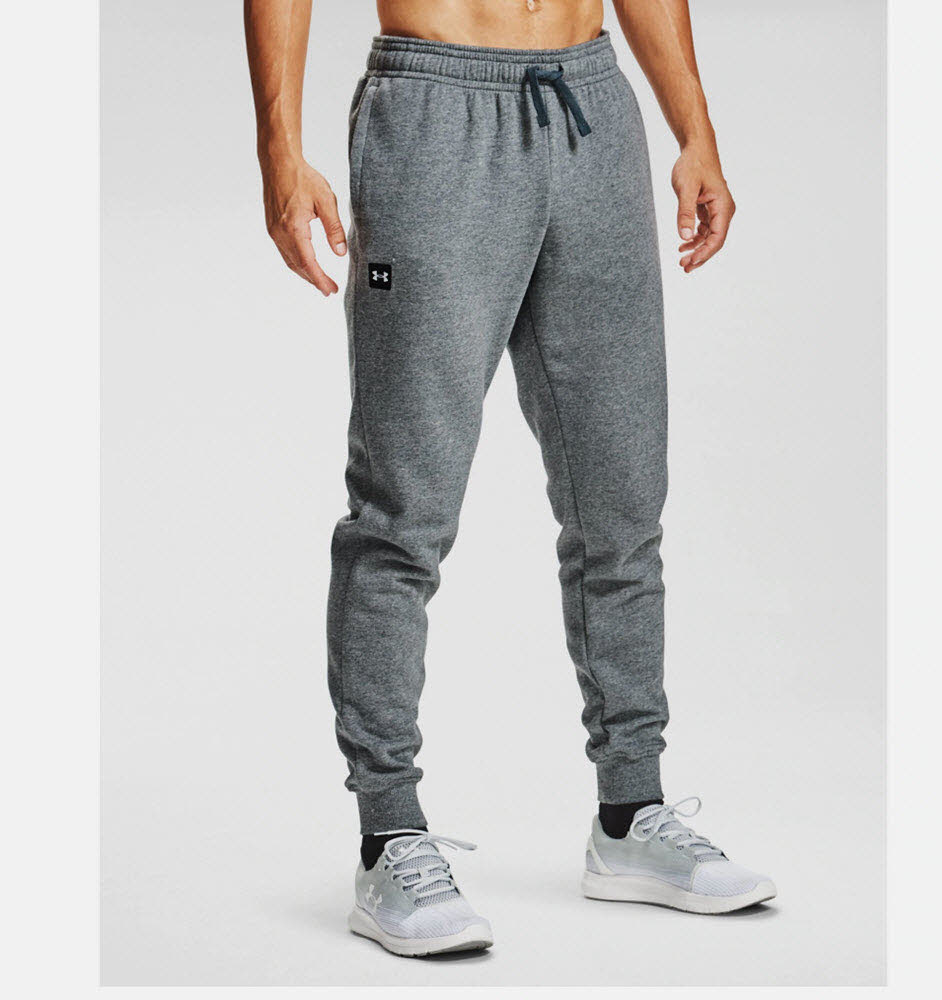 UA Rival Fleece Jogger,Gray Lig