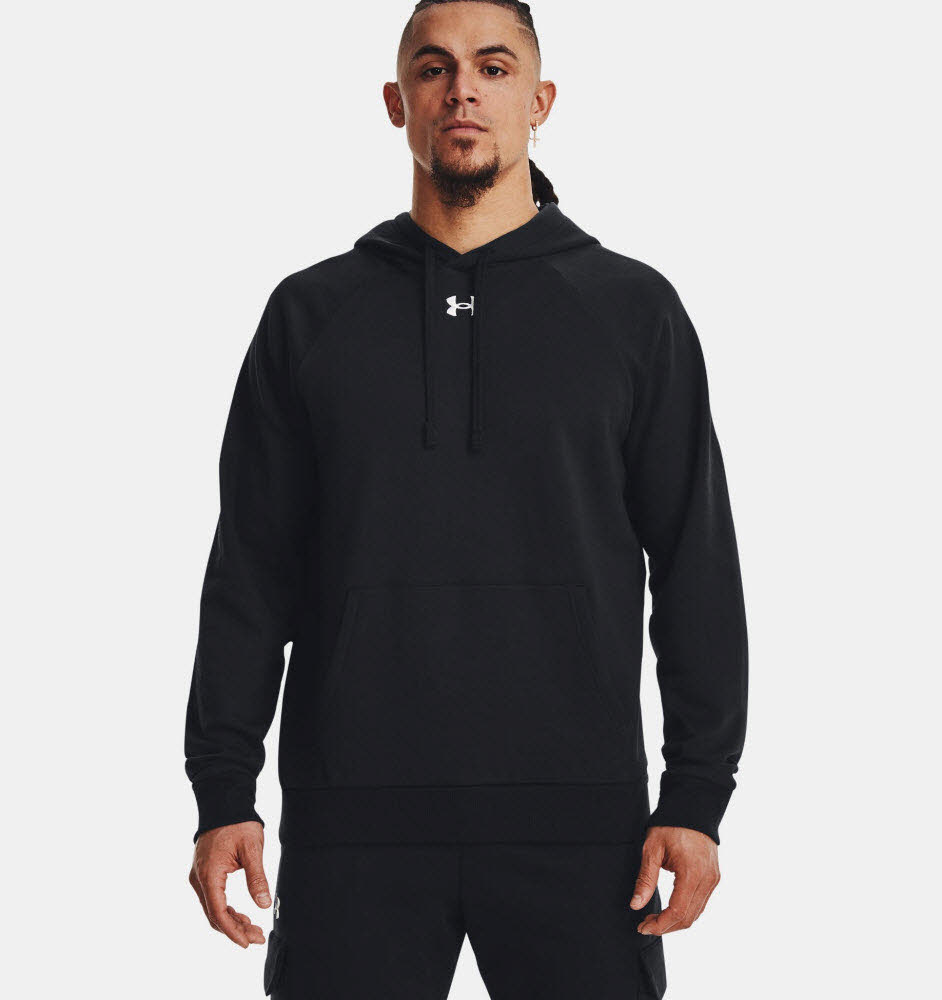 UA Rival Fleece Hoodie-BLK